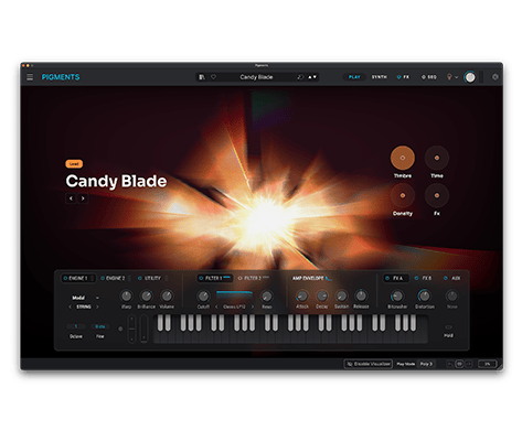Arturia Pigments homepage preview