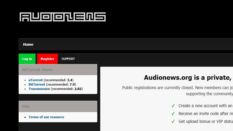 Audionews homepage preview