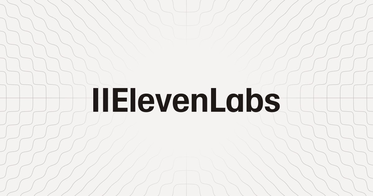 ElevenLabs homepage preview
