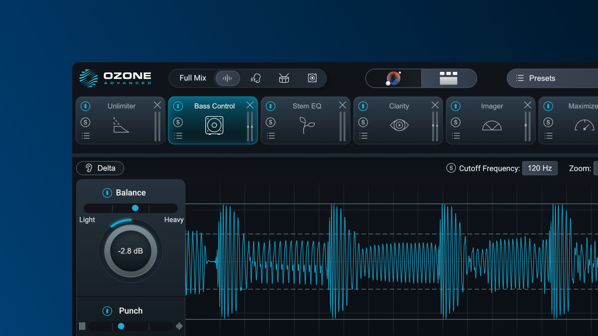 iZotope Ozone homepage preview
