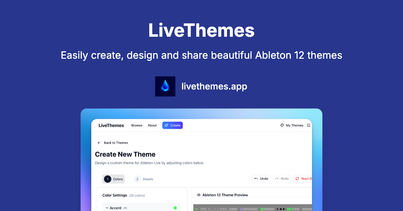 LiveThemes homepage preview
