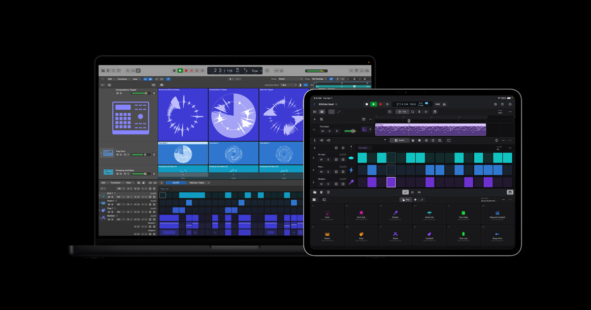 Logic Pro homepage preview