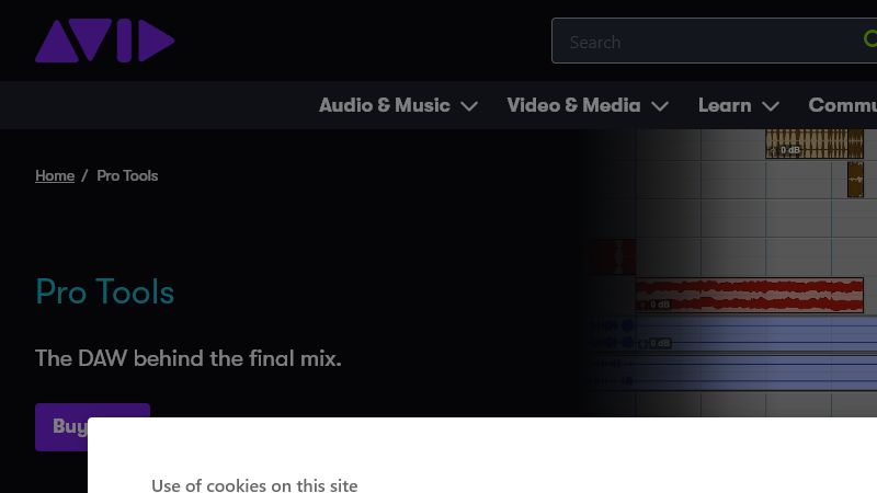 Pro Tools homepage preview